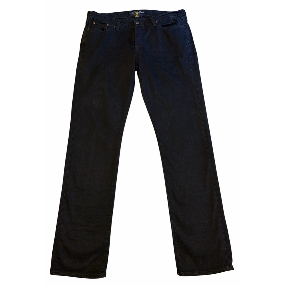 Lucky Brand Sweet'N Straight Jeans Black Denim Stretch 5-Pocket Women's 12